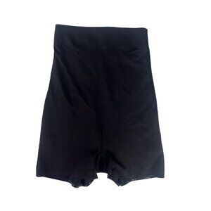Naomi & Nicole High Waist Black Shaping Shorts Womens Small Black Style 7528